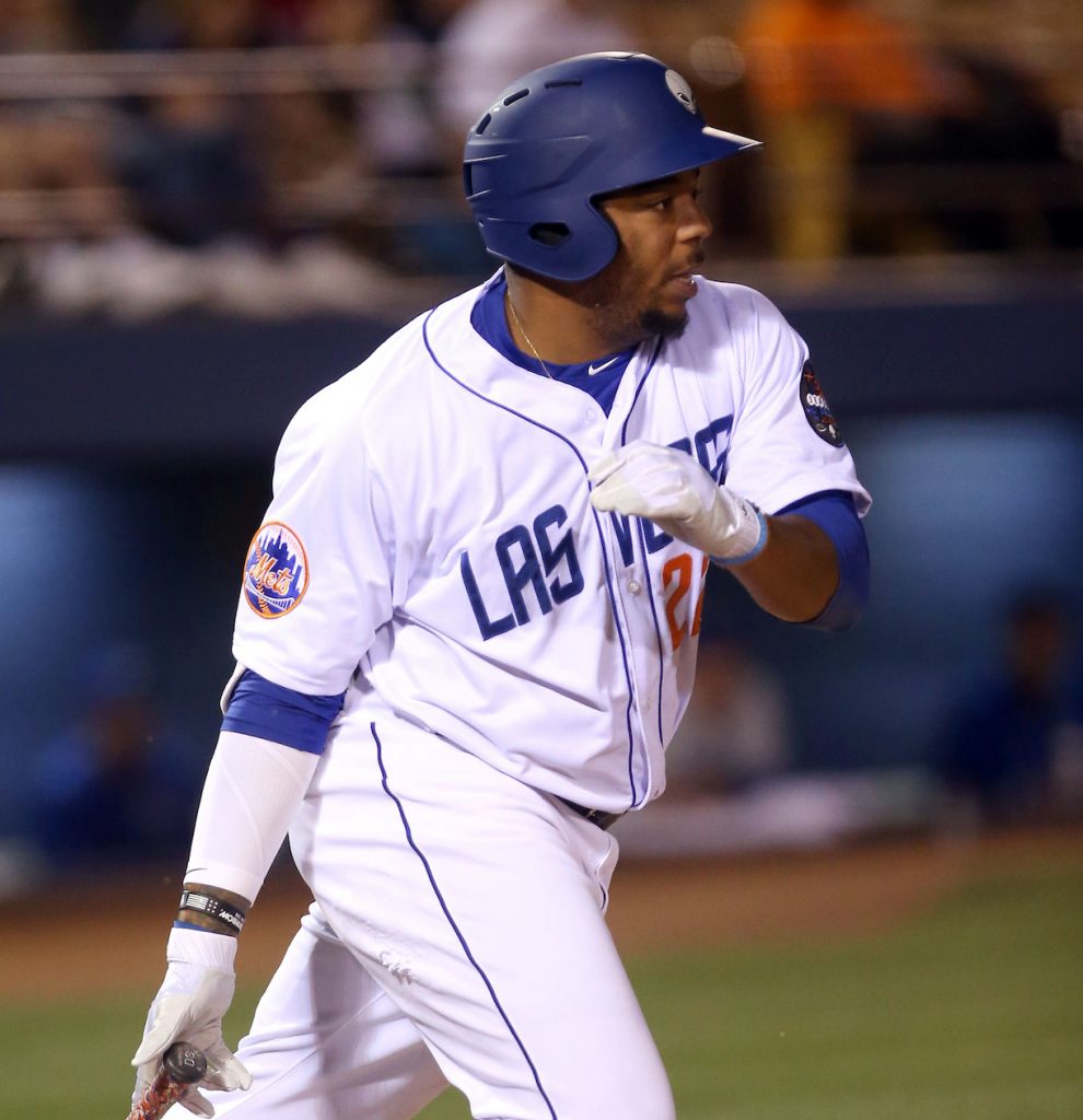 Dominic Smith, 1B, Mets playing for the Las Vegas 51s in the Pacific Coast League this year.